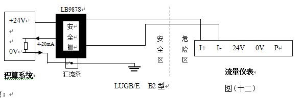 丙烯流量計防爆型配線圖