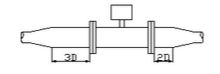 旋進(jìn)旋渦流量計(jì)安裝圖示