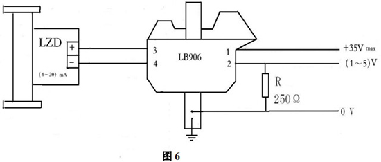 螺紋金屬管浮子流量計本安防爆型接線圖